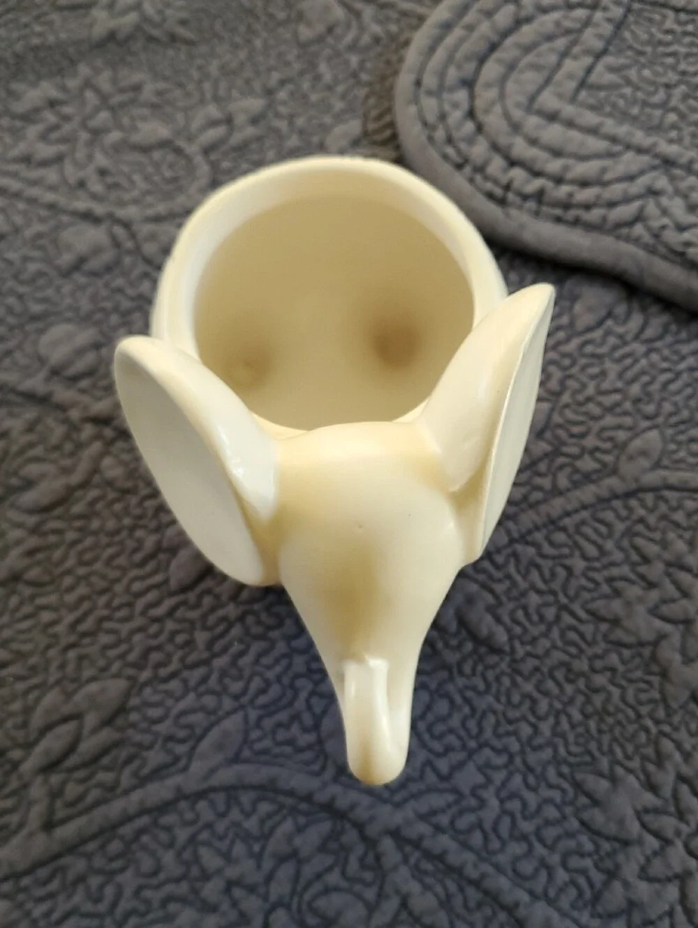 Ceramic Elephant Planter in Cream